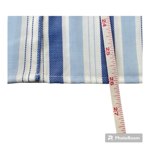 FOXCROFT Blue & White Striped Shirt, Button Down Top, Wrinkle Free, 8 Petite - Picture 15 of 15